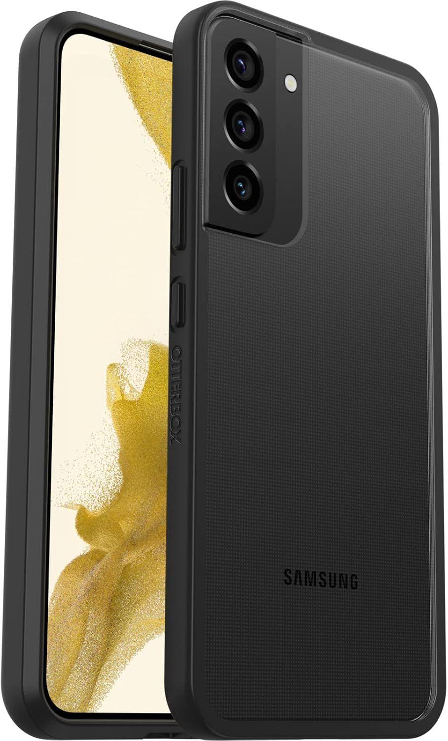 OtterBox  React Series Phone Case for Galaxy S22+ - Black Crystal (Clear/Black) - Brand New