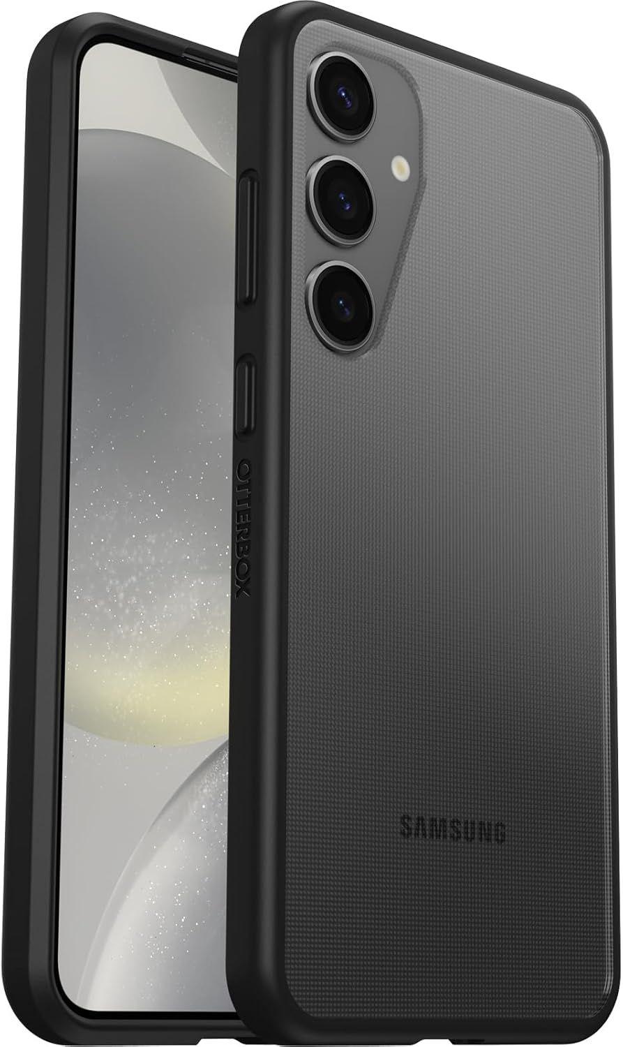 OtterBox React Series Phone Case for Galaxy S24+ - Black Crystal (Clear/Black)