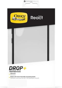 OtterBox React Series Phone Case for Galaxy S24+ - Black Crystal (Clear/Black)