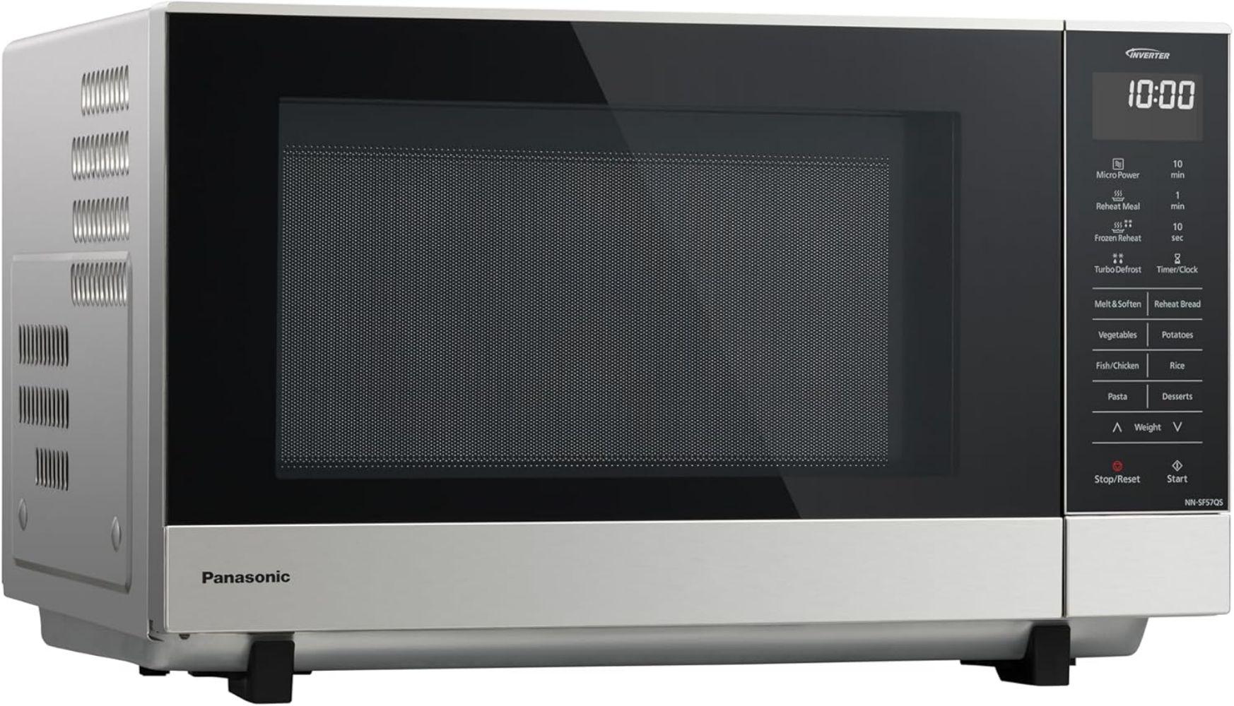Panasonic NN-SF57QS 27L Inverter Microwave - Excellent - Silver/Black