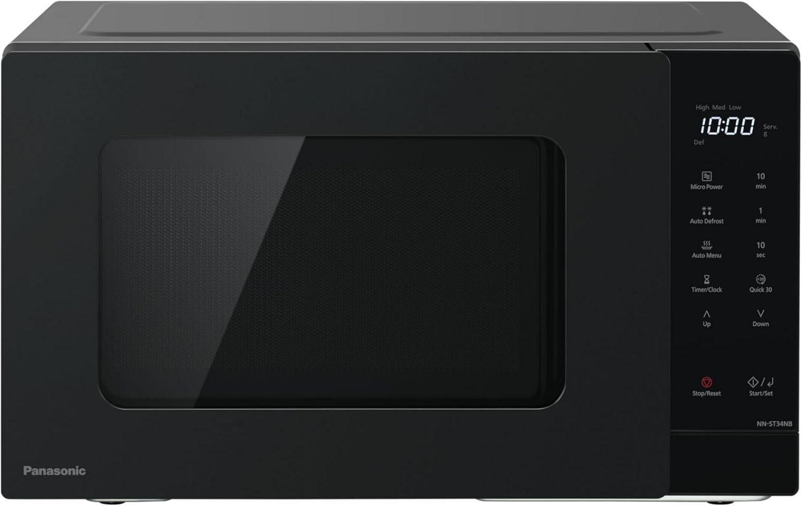 Panasonic  NN-ST34NB 25L Compact Solo Microwave Oven - Black - Excellent