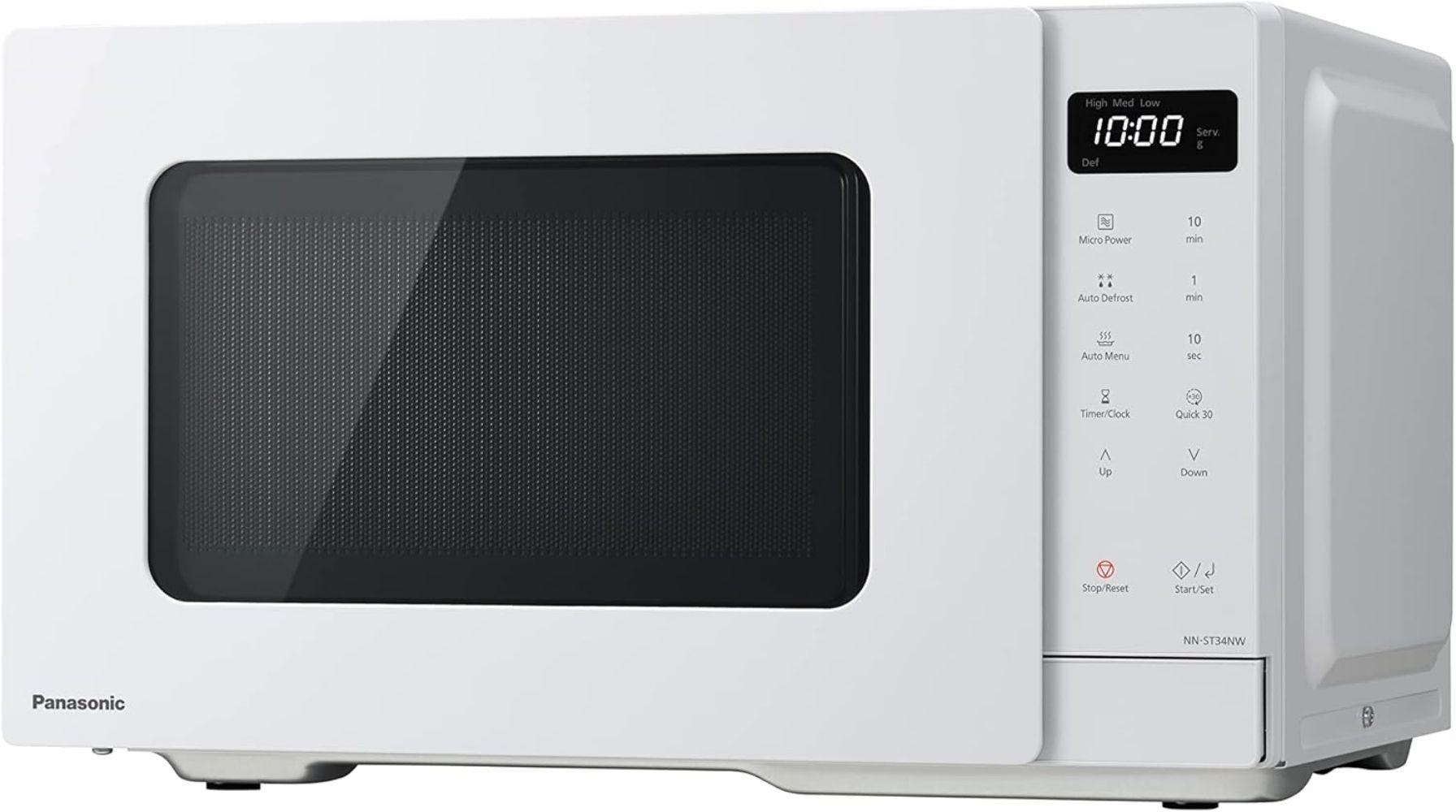 Panasonic NN-ST34NW 25L Solo Microwave Oven - Excellent - White