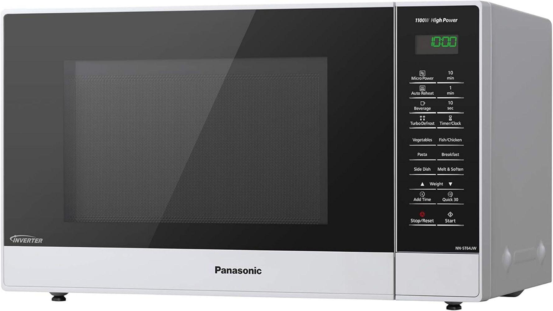 Panasonic NN-ST64JW 32L Inverter Microwave - Excellent - Silver/Black