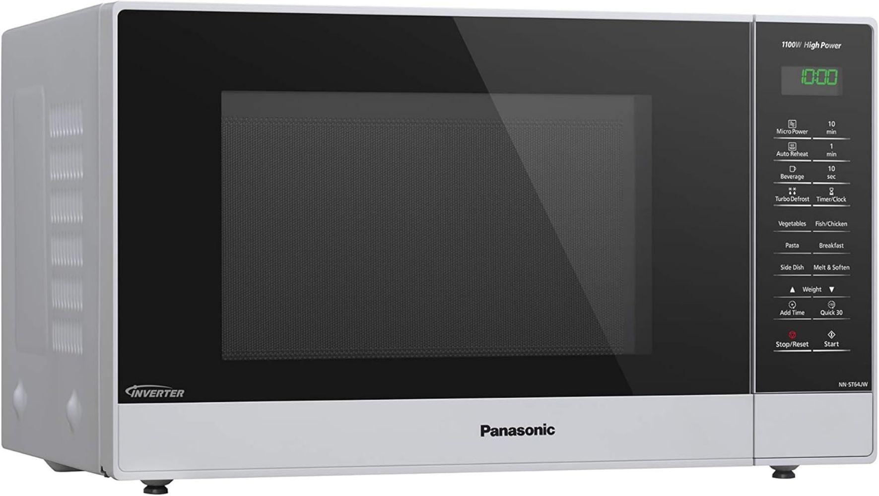 Panasonic NN-ST64JW 32L Inverter Microwave - Excellent - Silver/Black