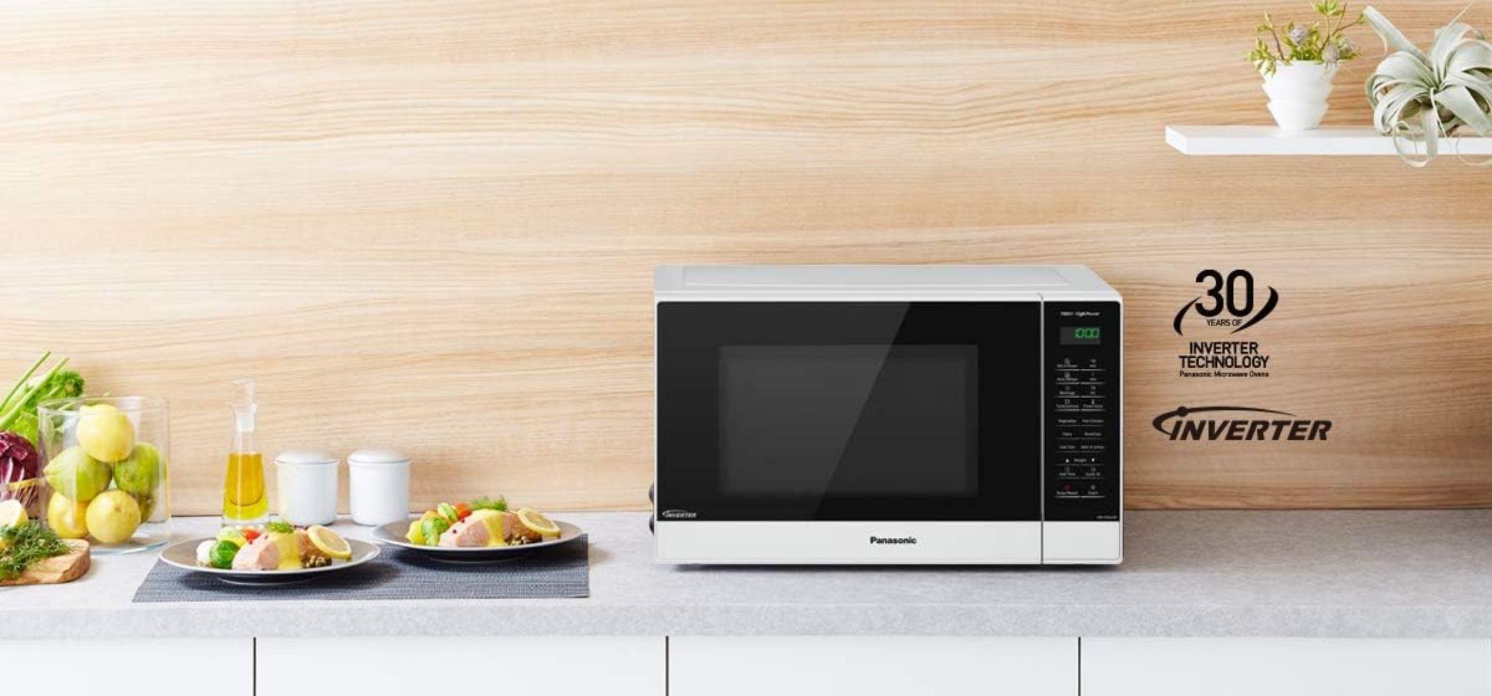 Panasonic NN-ST64JW 32L Inverter Microwave - Excellent - Silver/Black