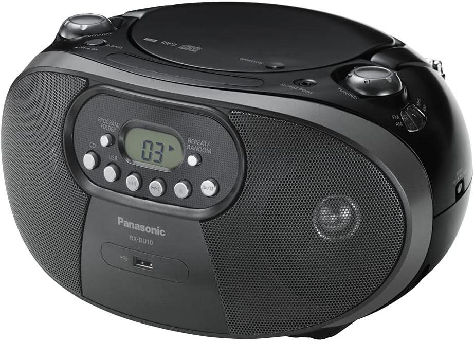 Panasonic RX-DU10 Portable AM/FM Radio with CD Player - Black