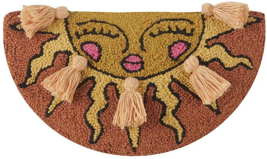 Peking Handicraft  Wool Hook Cushion - Day Semi Circle - Brand New