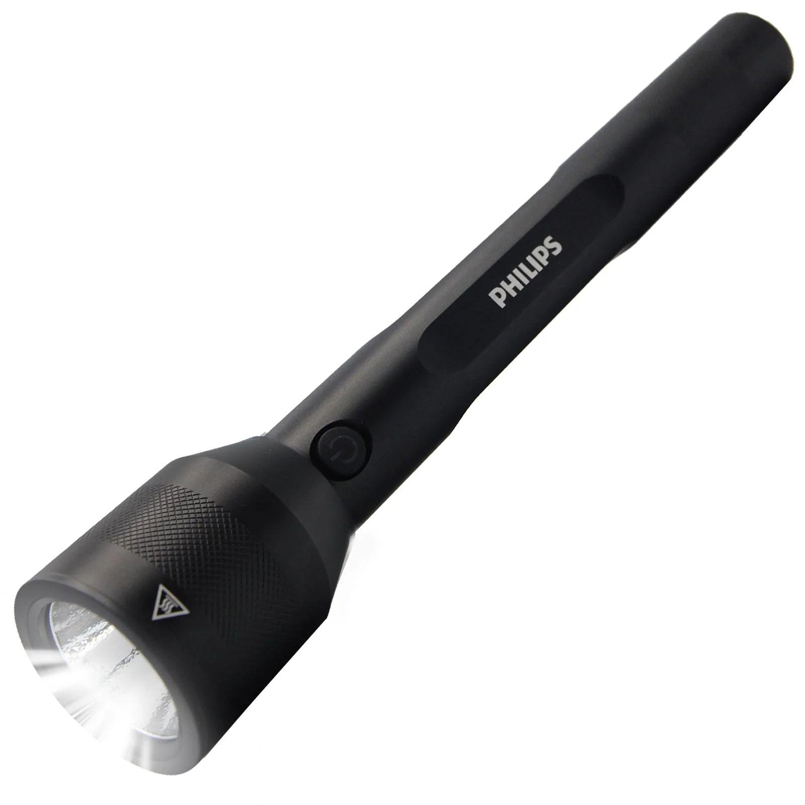 Philips  Rechargeable LED Flashlight SFL3601R - Black - Brand New