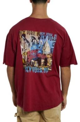 Planet Hollywood 'New York City' Tee L - Red