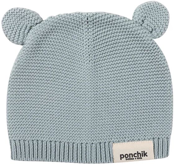 Ponchik Babies + Kids Bear Ear Knit Beanie (3 - 12M)