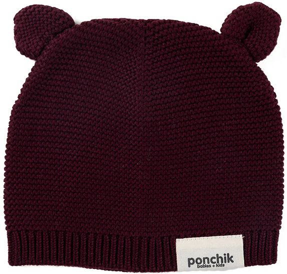 Ponchik Babies + Kids Bear Ear Knit Beanie (3 - 12M)