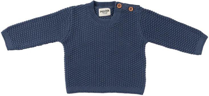 Ponchik Babies + Kids  Bubble Knit Jumper (0 - 3M) - Slate - Over Stock