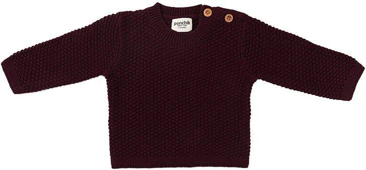 Ponchik Babies + Kids  Bubble Knit Jumper (12 - 18M) - Ruby - Over Stock