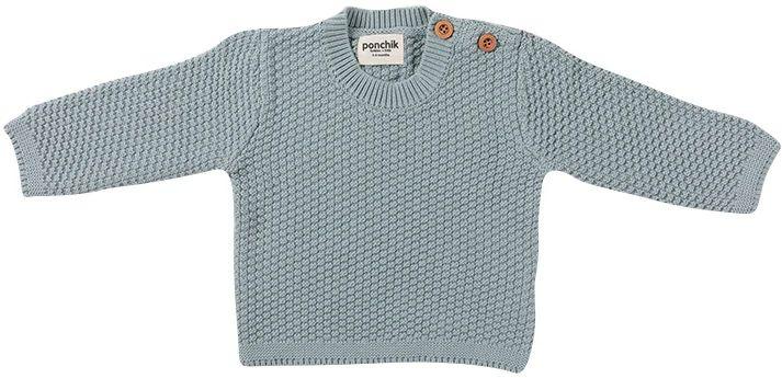 Ponchik Babies + Kids  Bubble Knit Jumper (6 - 12M) - Jade - Over Stock