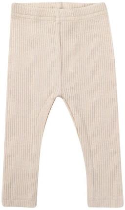 Ponchik Babies + Kids Cotton Ribbed Leggings (5 Years Old) - Buttermilk