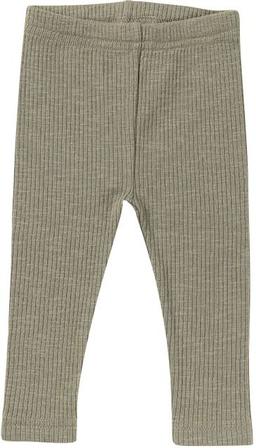 Ponchik Babies + Kids Cotton Ribbed Leggings (5 Years Old) - Thyme