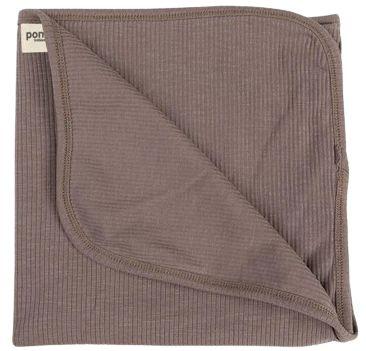Ponchik Babies + Kids  Ribbed Swaddle Jersey Wrap - Carmel - Over Stock