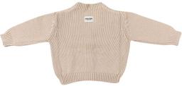Ponchik Babies + Kids V Neck Knitted Cardigan (0 - 3M) - Shortbread