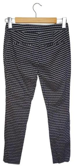 Portmans Diamond Patterned Pants 6 - Black