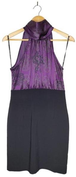 Portmans High Neckline Dress 10 - Purple
