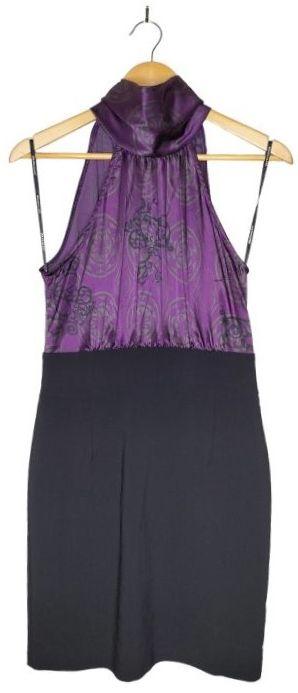 Portmans  High Neckline Dress 10 - Purple - Excellent