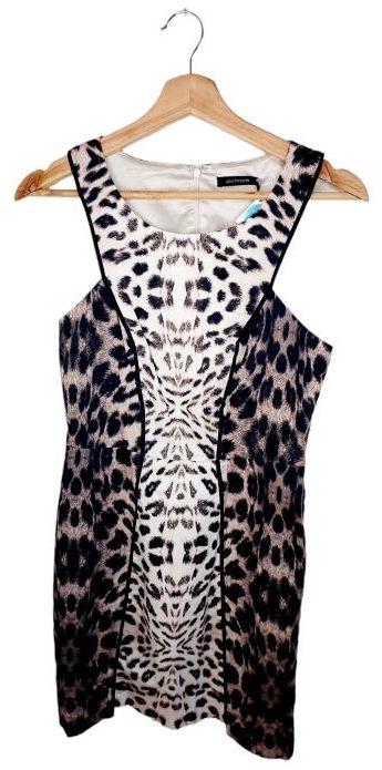 Portmans  Patterned Mini Dress 8 - Leopard - Excellent