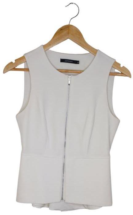 Portmans  Peplum Blouse 8 - Cream - Excellent