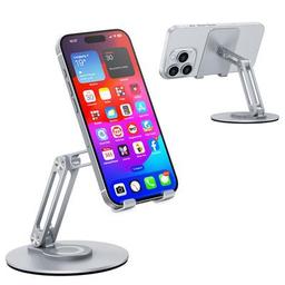 PTC Select 360 Rotating Foldable Phone Holder - Silver