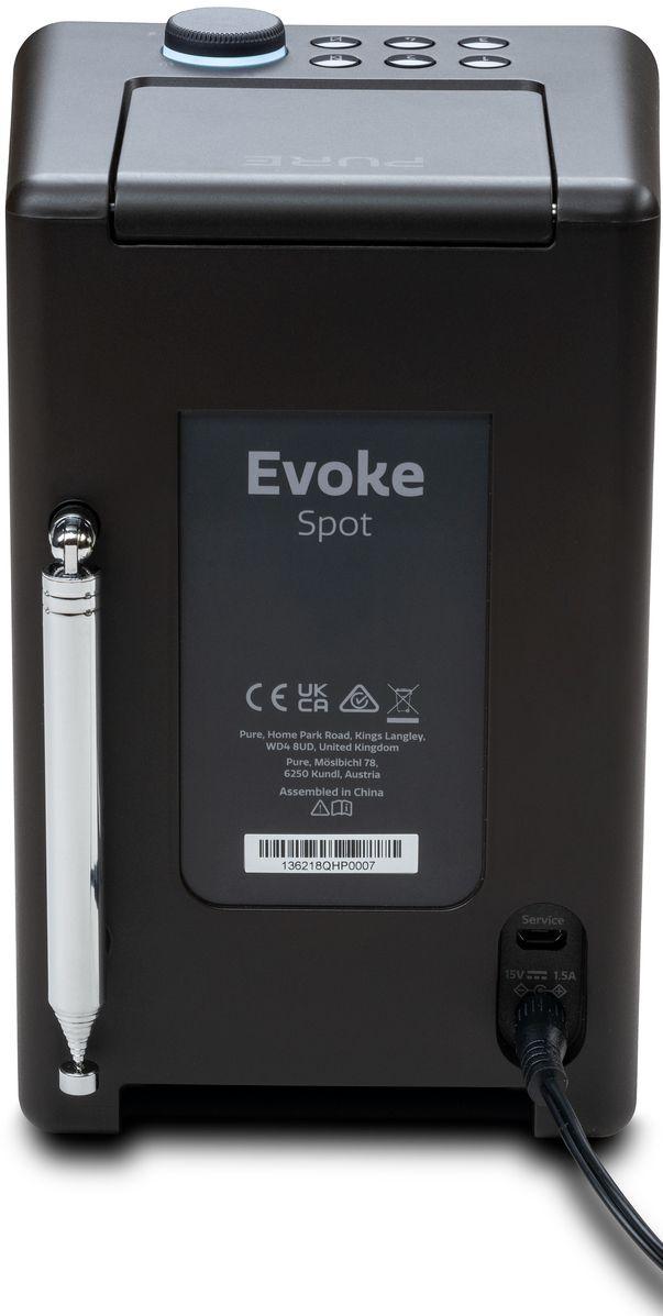 Pure Evoke Spot Compact Music System - Black