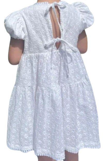 Rai & Co  Eliza Embroidered Lace Dress (Size 3) - White - Brand New