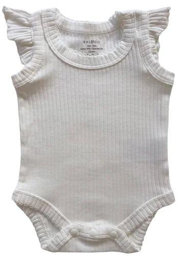 Rai & Co  Frill Basic Singlet Bodysuit (Size 00) - White - Over Stock