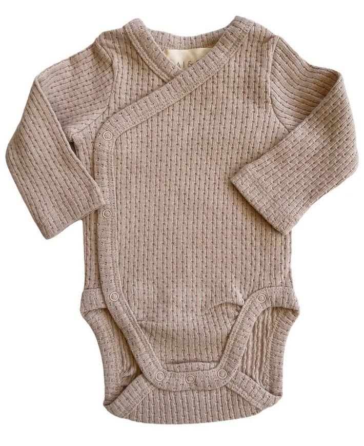 Rai & Co  Knitted Button Kimono (Size 0) - Beige - Over Stock