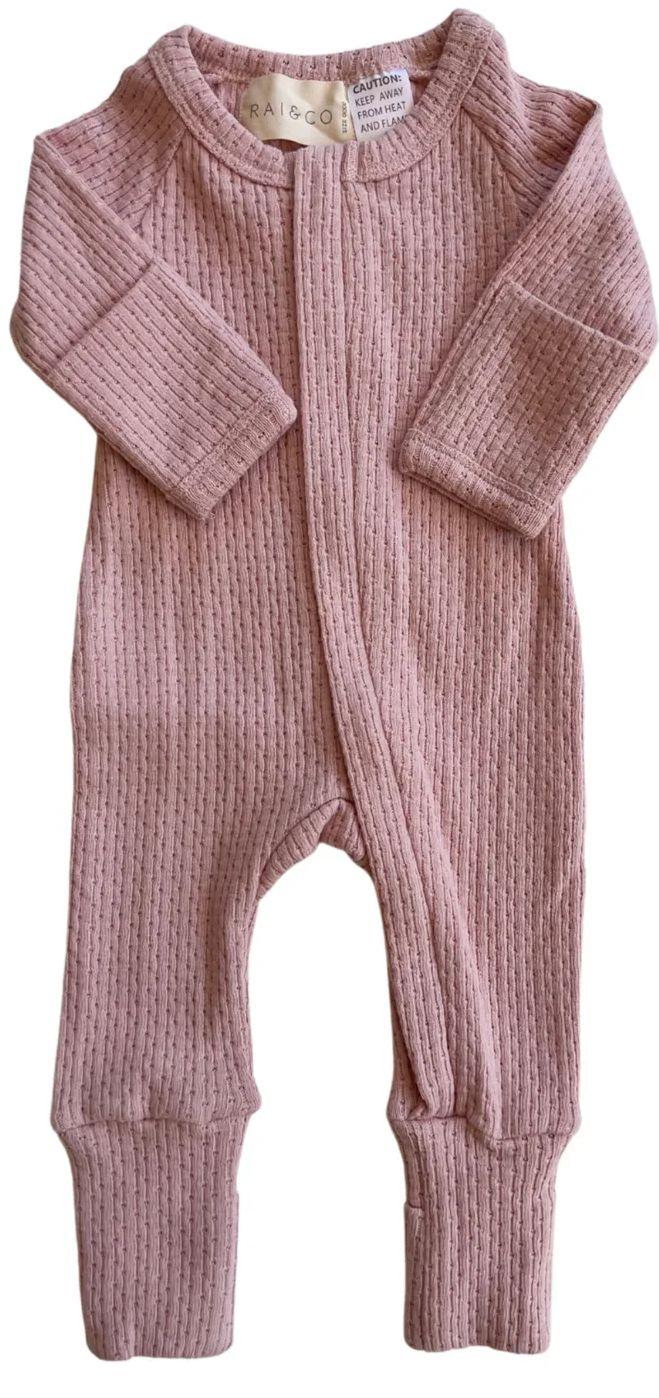Rai & Co  Knitted Jumpsuit (Size 0000) - Pink - Over Stock