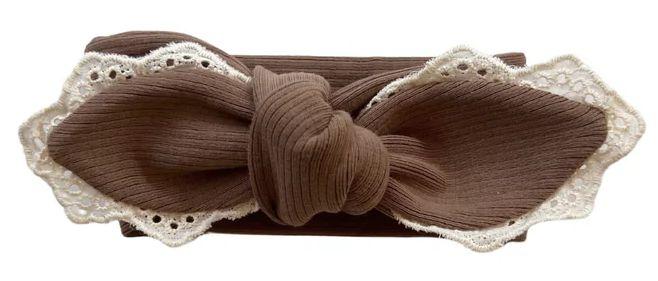 Rai & Co  Lace Headband - Chocolate - Over Stock