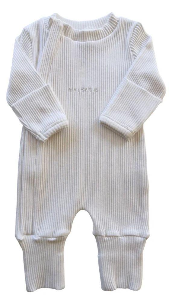 Rai & Co  Ribbed Jumpsuits (Size 1) - White - Over Stock