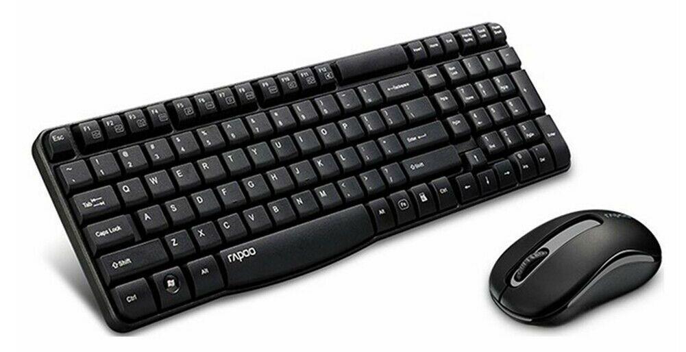 Rapoo  X1800S Wireless Keyboard and Mouse Combo - Black - Brand New