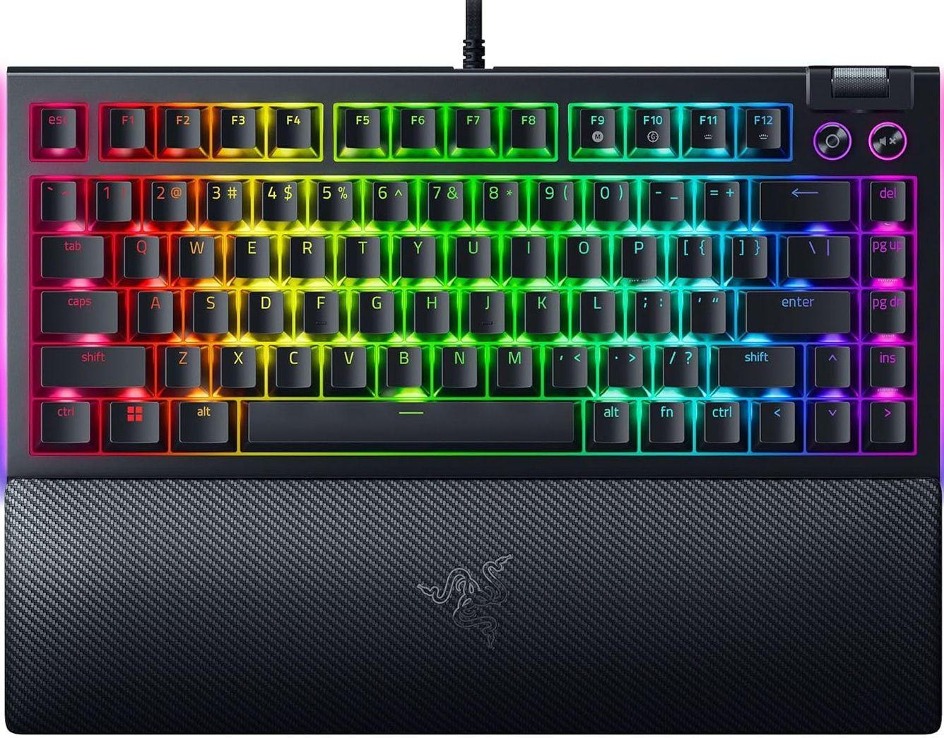 Razer  BlackWidow V4 75% Mechanical Gaming Keyboard - Black - Premium