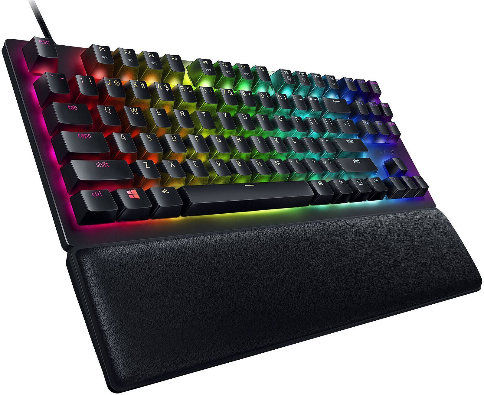 Razer Huntsman V2 TKL Tenkeyless Gaming Keyboard - Black (Clicky Optical Switch)