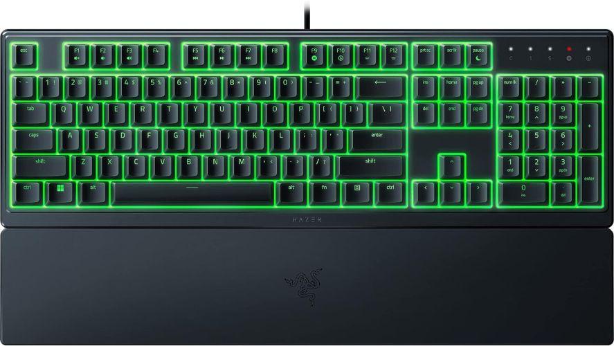 Razer  - Ornata V3 X Full-Size Wired Membrane Gaming Keyboard with Chroma RGB Backlighting - Black - Premium