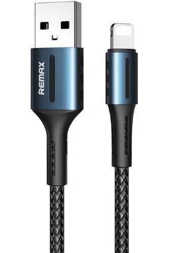Remax  Phone Cable Lightning Barrett Series 2.4A  - Black - Brand New
