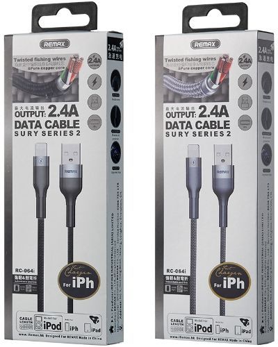 Remax Phone Cable Lightning Bending Resistance - Black