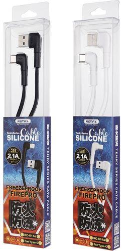 Remax Phone Cable Type-C 90° 2.1A - White