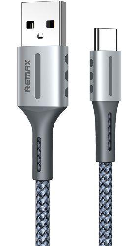 Remax  Phone Cable Type-C Barrett Series 2.4A  - Silver - Brand New