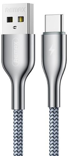 Remax RC-092a USB to Type C Kingpin Data Cable (1M) - Silver