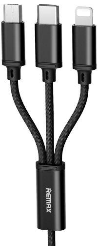 Remax RC-131th Gition 3-in-1 Charging Cable 2.8A (1.15M) - Black