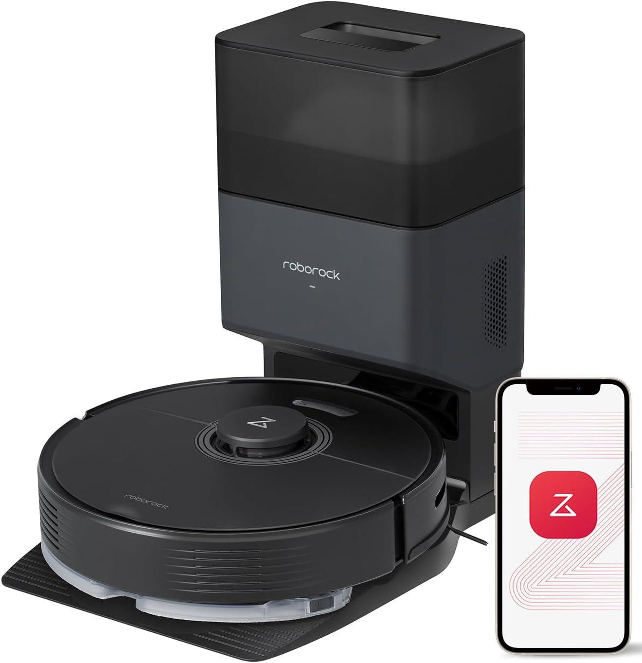 Roborock  Q7 Max+ Robot Vacuum Cleaner with Auto-Empty Dock - Black - Premium