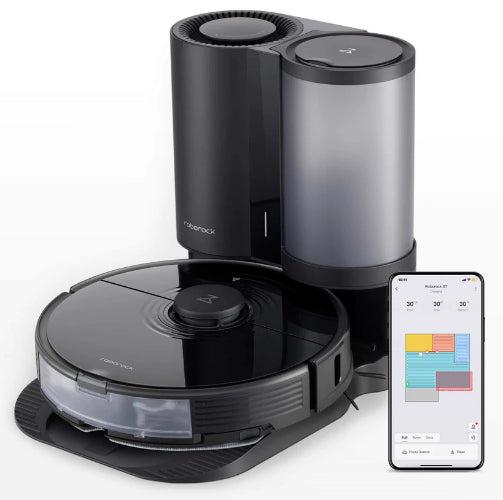 Roborock S7+ Robot Vacuum with Auto Empty Dock - Black