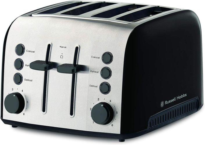 Russell Hobbs  Brooklyn 4 Slice Toaster - Black - Premium