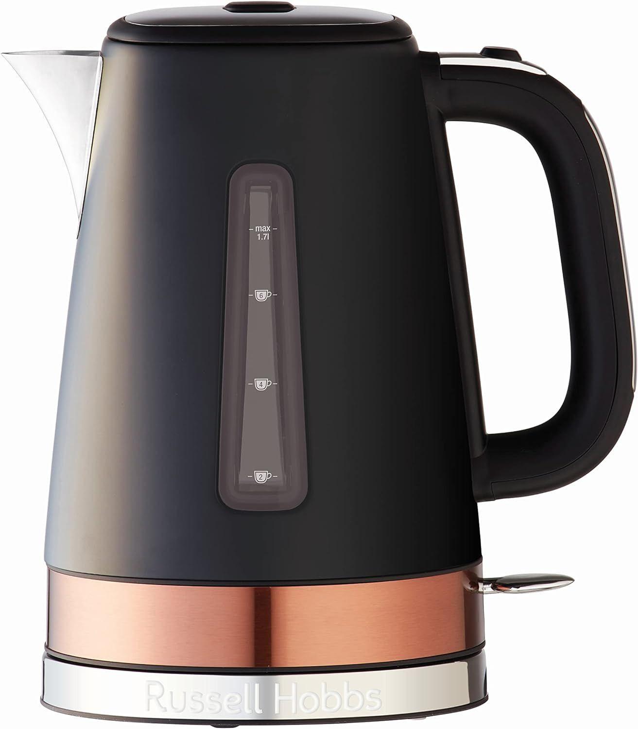 Russell Hobbs  Brooklyn Kettle - Black/Copper - Premium