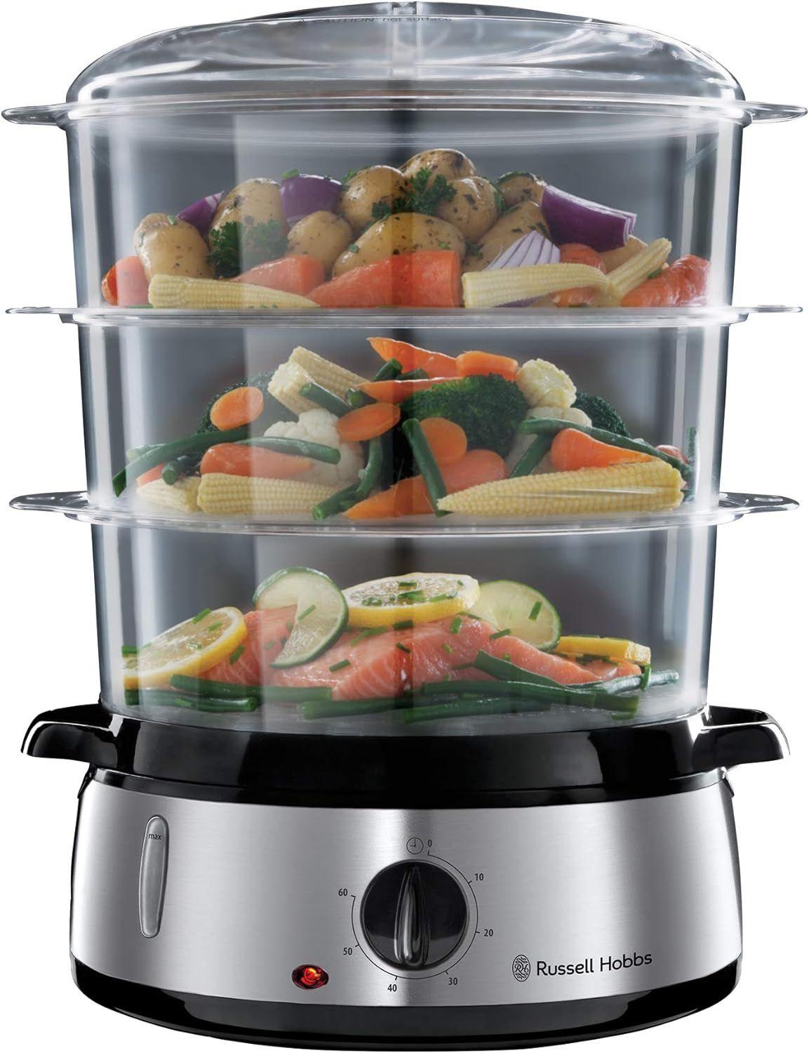 Russell Hobbs  Cook Home Food Steamer - Silver - Premium